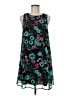 Kensie 100% Polyester Print Teal Cocktail Dress Size M - photo 1