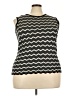 Style&Co Chevron-herringbone Black Sweater Vest Size 2X - photo 1