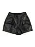 Splendid 100% Polyurethane Metallic Black Shorts Size 8 - photo 1