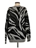 Aqua Animal Print Silver Pullover Sweater Size S - photo 2