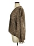 Veronica M. Animal Print Brown Long Sleeve Blouse Size XL - photo 5