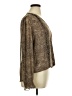 Veronica M. Animal Print Brown Long Sleeve Blouse Size XL - photo 4