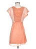 Free People 100% Polyester Orange Short Sleeve Top Size XS - photo 2