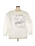 Shein Curve 100% Polyester Graphic White Sweatshirt Size 3X - photo 1