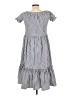 JCL 100% Polyester Stripes Gray Casual Dress Size L - photo 2