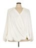 Torrid 100% Polyester Ivory Long Sleeve Blouse Size 5X Plus (5) - photo 1