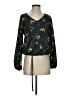 West Kei 100% Polyester Green Long Sleeve Blouse Size S - photo 1
