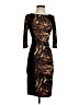 Unbranded Animal Print Brown Cocktail Dress Size XXS (estimated) - photo 1