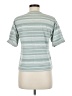 Keneth Too! Stripes Green Short Sleeve Blouse Size M - photo 2