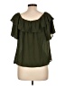 Dorothy Perkins 100% Polyester Green Short Sleeve Blouse Size 12 - photo 2