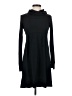 Mark Solid Black Casual Dress Size S - photo 1