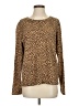 Unbranded 100% Cotton Animal Print Brown Tan Pullover Sweater Size XS (estimated) - photo 1