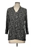 Chico's Black 3/4 Sleeve Blouse Size Lg (2) - photo 1