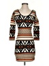Swoon Graphic Orange Casual Dress Size S - photo 1