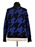 Ashley Stewart Houndstooth Blue Turtleneck Sweater Size 18 - 20 Plus - photo 2