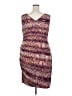 Alfani Tweed Burgundy Cocktail Dress Size 18 - photo 2