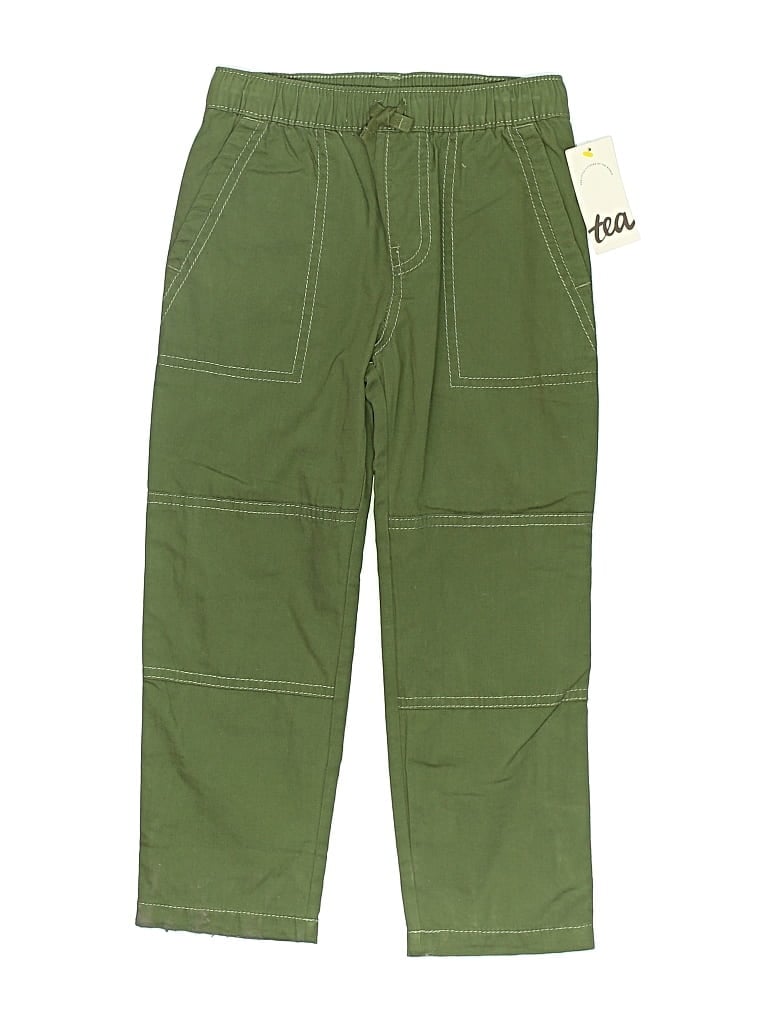 Pre-owned Tea Kids' Cargo Pants In Green