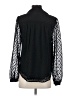 Ann Taylor 100% Polyester Black Long Sleeve Blouse Size S - photo 2