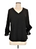Lillusory 100% Polyester Black 3/4 Sleeve Blouse Size M - photo 1
