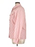 Something Bleu Stripes Pink Long Sleeve Blouse Size XL - photo 5