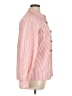 Something Bleu Stripes Pink Long Sleeve Blouse Size XL - photo 4