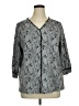 Lands' End Gray 3/4 Sleeve Blouse Size 1X - photo 1