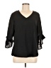 Unbranded Black 3/4 Sleeve Blouse Size M - photo 1