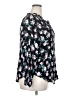 Torrid 100% Rayon Floral Black Long Sleeve Blouse Size 2X Plus (2) - photo 4