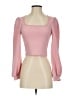 Shein Pink Long Sleeve Top Size S - photo 1