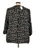 Avenue 100% Polyester Polka Dots Black 3/4 Sleeve Blouse Size 26 - 28 Plus - photo 2