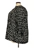 Avenue 100% Polyester Polka Dots Black 3/4 Sleeve Blouse Size 26 - 28 Plus - photo 5