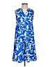 Shein Print Blue Casual Dress Size 4 - photo 1