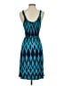 Gap 100% Rayon Print Teal Casual Dress Size S - photo 2