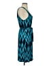 Gap 100% Rayon Print Teal Casual Dress Size S - photo 4