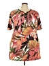 Ashley Stewart Tropical Orange Casual Dress Size 22 - 24 Plus - photo 1