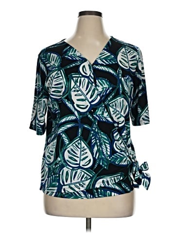 Christopher & Banks Short Sleeve Blouse (view 1)