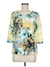 G Collection Yellow 3/4 Sleeve Blouse Size M - photo 1