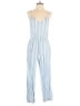 Dizzy Lizzy 100% Rayon Stripes Blue Jumpsuit Size S - photo 1