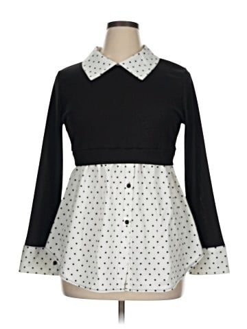 Three Dots 3/4 Sleeve Blouse (view 1)