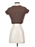 Kimberly C. 100% Polyester Brown Short Sleeve Top Size S - photo 2