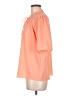 Ann Taylor 100% Polyester Orange Short Sleeve Blouse Size M - photo 5