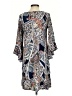 SJS Paisley Blue Casual Dress Size S - photo 2