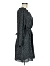 Gap 100% Polyester Polka Dots Gray Casual Dress Size M - photo 4