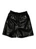 Unbranded 100% Polyester Metallic Black Shorts Size S - photo 2