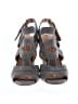 Sergio Rossi 100% Leather Gray Blue Sandals Size EU 38 1/2 - photo 2