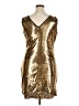 Dots Metallic Gold Cocktail Dress Size XL - photo 2