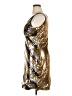 Dots Metallic Gold Cocktail Dress Size XL - photo 5