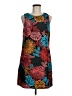 CeCe 100% Polyester Print Teal Casual Dress Size 6 - photo 1