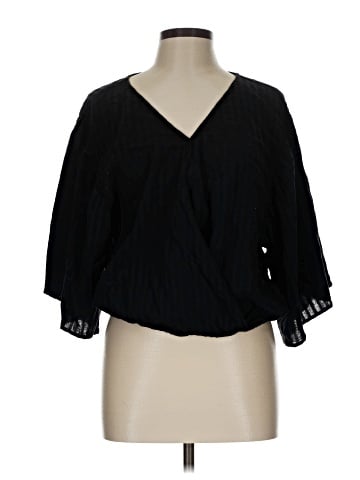 a.n.a. A New Approach 3/4 Sleeve Blouse (view 1)