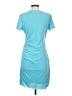 Unbranded Solid Teal Casual Dress Size S - photo 2